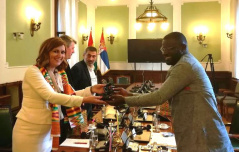 4 October 2019 The Chairman of the Foreign Affairs Committee Prof. Dr Zarko Obradovic and the Ghanaian parliamentary delegation